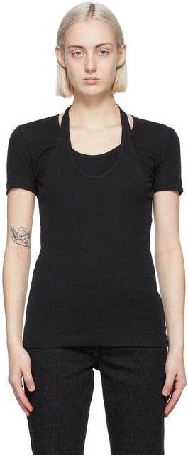 Helmut Lang Black Halter T-Shirt - T-shirt Helmut Lang Black Halter T-shirt - Helmut Lang Black Halter T 셔츠