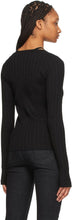 Helmut Lang Black Square Neck Long Sleeve T-Shirt