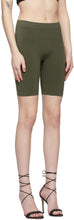 Helmut Lang Khaki Jersey Bike Shorts