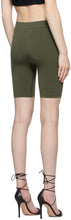 Helmut Lang Khaki Jersey Bike Shorts