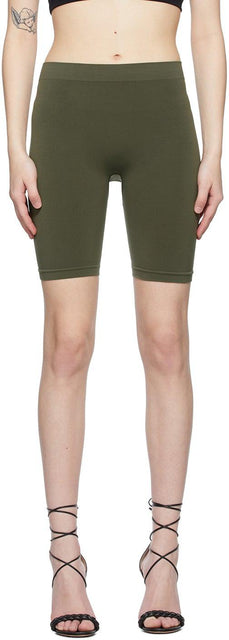 Helmut Lang Khaki Jersey Bike Shorts - Short de vélo de Jersey Helmut Lang Khaki - Helmut Lang Khaki Jersey 자전거 반바지