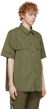 Helmut Lang Khaki Oversized Short Sleeve Shirt