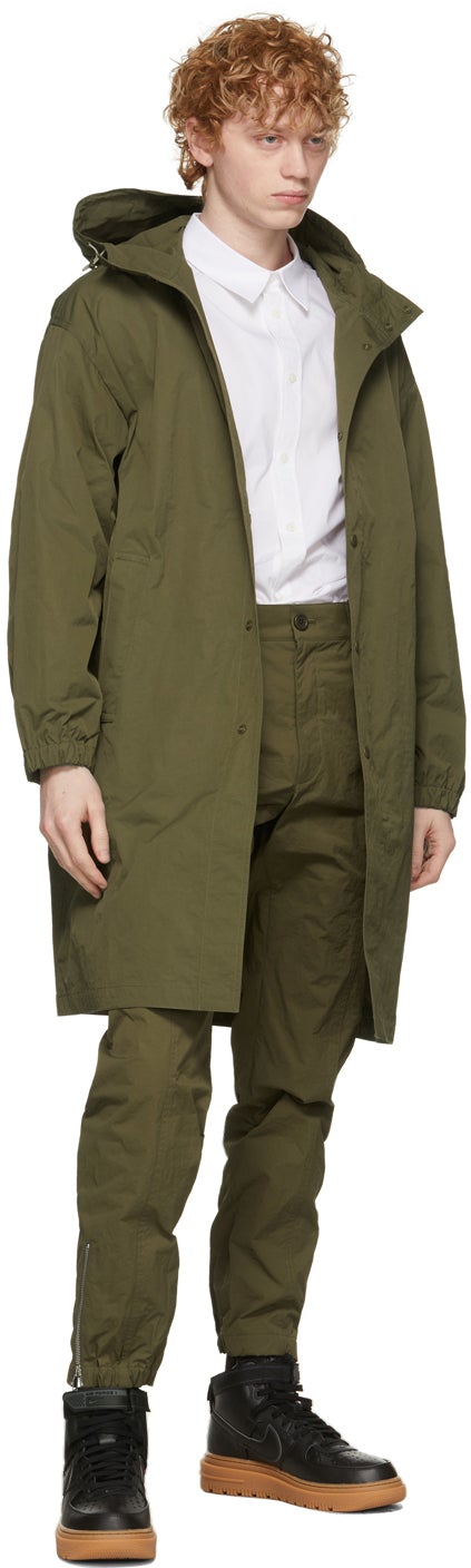 Helmut Lang Khaki Windbreaker Coat
