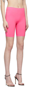 Helmut Lang Pink Jersey Bike Shorts
