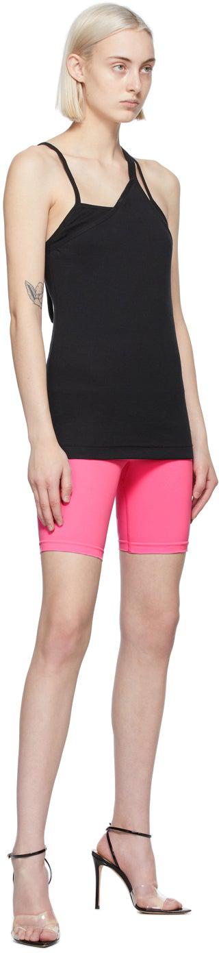 Helmut Lang Pink Jersey Bike Shorts