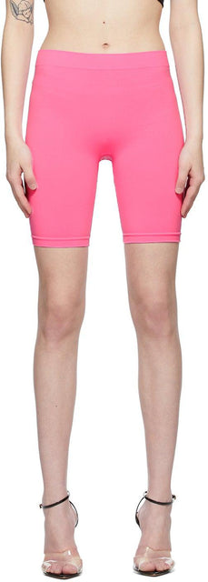 Helmut Lang Pink Jersey Bike Shorts - Shorts de vélo de jersey rose Helmut Lang - Helmut Lang 핑크 저지 자전거 반바지