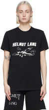 Helmut Lang SSENSE Exclusive Black Saintwoods Edition Plane T-Shirt - Helmut Lang Ssense EXCLUSIVE NOIR SAINTWOODS EDITION T-shirt avion - Helmut Lang Ssense 독점적 인 검은 셍우드 에디션 비행기 T 셔츠
