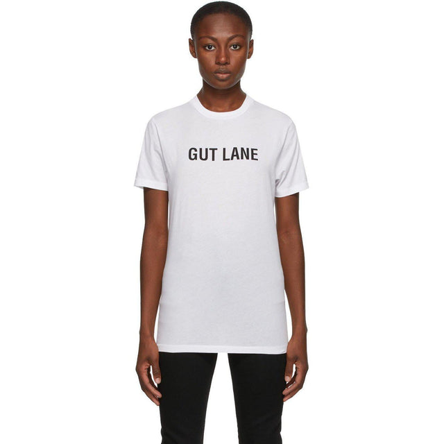 Helmut Lang SSENSE Exclusive White 'Gut Lane' T-Shirt
