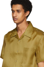 Helmut Lang Tan Silk Casual Fit Shirt