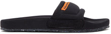 Heron Preston Black Fabric Slides - Heron Preston Black Tissu Diapositives - 헤론 프레스톤 블랙 패브릭 슬라이드