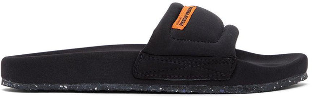 Heron Preston Black Fabric Slides - Heron Preston Black Tissu Diapositives - 헤론 프레스톤 블랙 패브릭 슬라이드