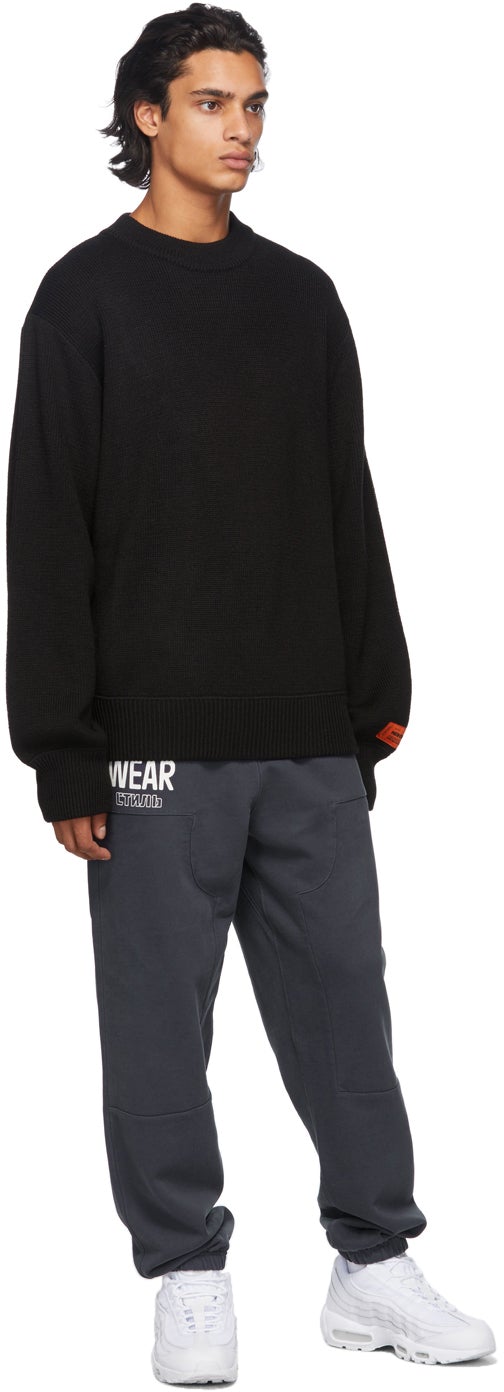 Heron Preston Black Heron Stamp Sweater