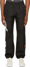 Heron Preston Black Logo Spray Track Lounge Pants - Heron Preston Black Logo Spray Spray Pantalon Lounge - 헤론 프레스턴 블랙 로고 스프레이 트랙 라운지 바지
