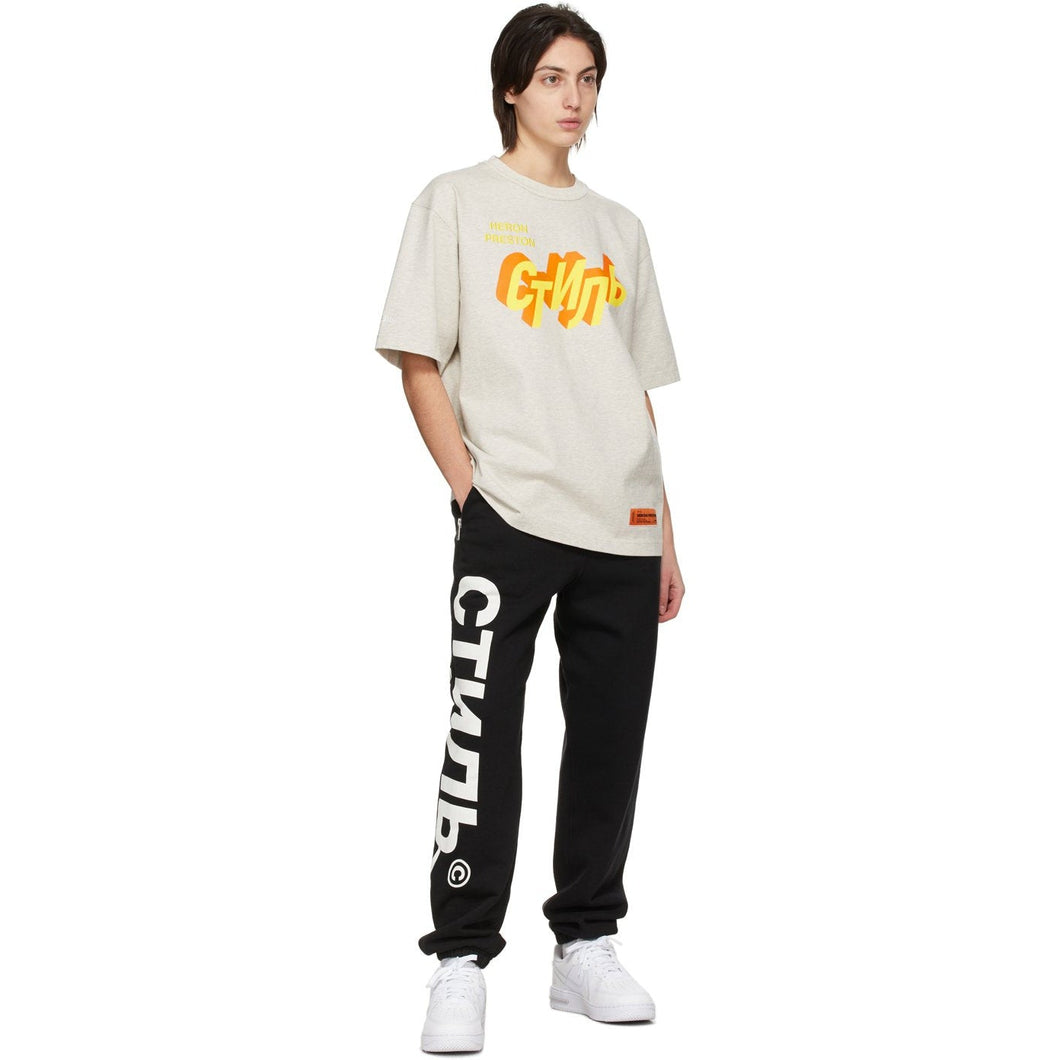Heron Preston Grey 'Style' Poster T-Shirt