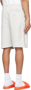 Heron Preston Grey Warped Logo Shorts