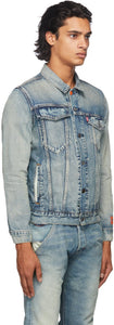 Heron Preston Indigo Levi's Edition Denim Trucker Jacket