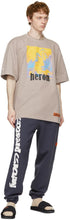 Heron Preston Navy Warped Logo Lounge Pants