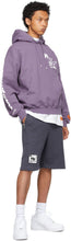 Heron Preston Purple Periodic Logo Shorts