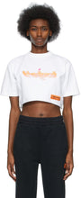 Heron Preston White Cropped T-Shirt - T-shirt recadré blanc de Heron Preston - 헤론 프레스턴 화이트 자른 티셔츠