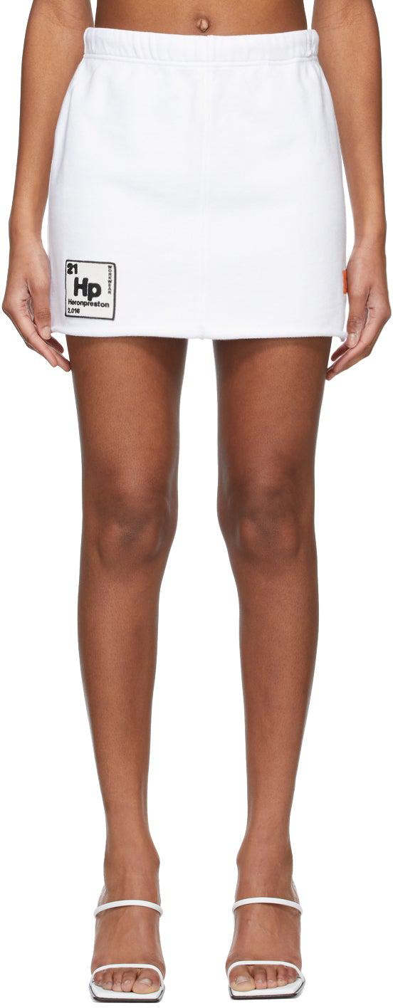 Heron Preston White HP Periodic Sweatshirt Miniskirt – BlackSkinny