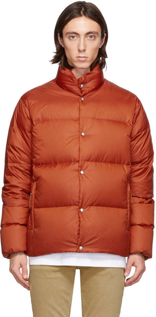Holubar Orange Down Mustang BU15 Jacket - Holubar Orange Down Mustang Bu15 Veste - Holubar 오렌지 무스탕 Bu15 자켓