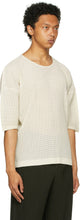 Homme PlissÃ© Issey Miyake Beige Mesh Light T-Shirt