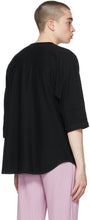 Homme PlissÃ© Issey Miyake Black Cotton Linen T-Shirt