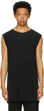 Homme PlissÃ© Issey Miyake Black Monthly Color May Tank Top - Homme Plissé Issey Miyake Noir Couleur mensuelle May Débardeur - homme plissé issey miyake 검은 색 월간 색상 탱크 탑