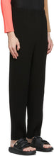 Homme PlissÃ© Issey Miyake Black Tuxedo Pleats Trousers