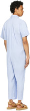 Homme PlissÃ© Issey Miyake Blue Pleats Bottoms Jumpsuit