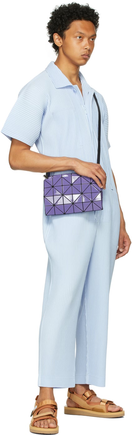 Homme PlissÃ© Issey Miyake Blue Pleats Bottoms Jumpsuit