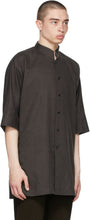 Homme PlissÃ© Issey Miyake Brown Cotton Linen Long Shirt