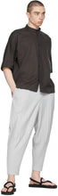 Homme PlissÃ© Issey Miyake Brown Cotton Linen Short Sleeve Shirt