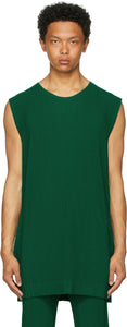 Homme PlissÃ© Issey Miyake Green Monthly Color May Tank Top - Homme Plissé Issey Miyake Vert Couleur mensuelle May Débardeur - homme plissé issey miyake 그린 월간 색상 탱크 탑