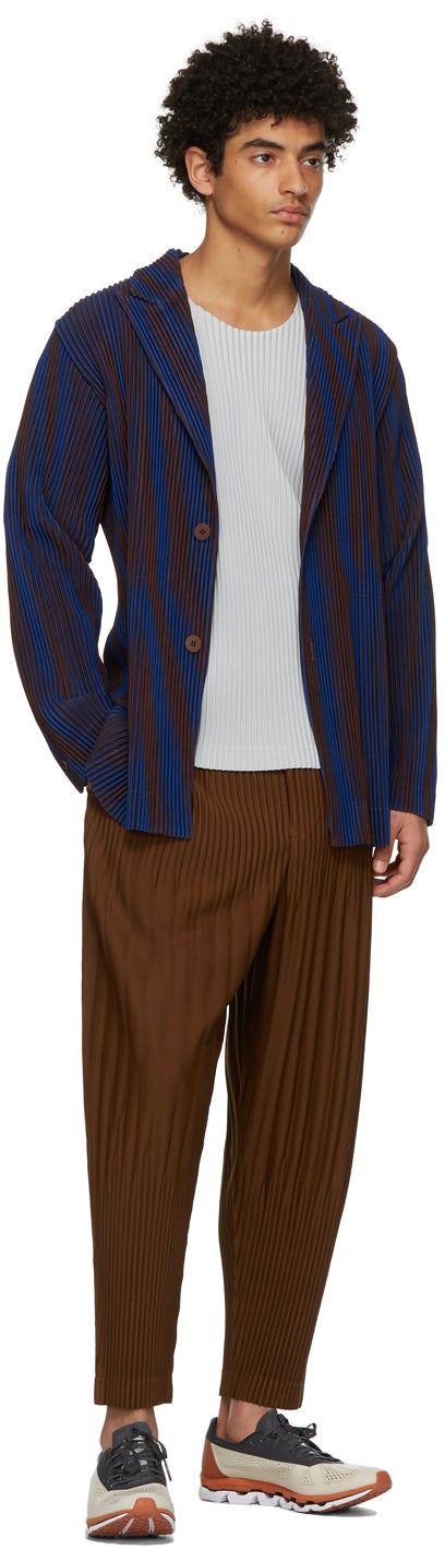 Homme PlissÃ© Issey Miyake Grey Basics T-Shirt