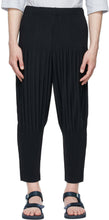 Homme PlissÃ© Issey Miyake Navy Basics Trousers - Homme Plissé Issey Miyake Navy Basics Pantalons - homme plissÃ © Issey Miyake 네이비 기본 바지