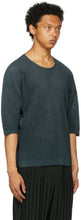 Homme PlissÃ© Issey Miyake Navy Mesh Light T-Shirt