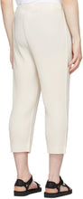 Homme PlissÃ© Issey Miyake Off-White Monthly Color April Trousers