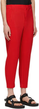 Homme PlissÃ© Issey Miyake Red Monthly Color March Trousers