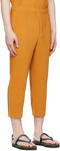 Homme PlissÃ© Issey Miyake Yellow Monthly Color April Trousers