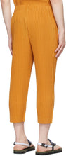 Homme PlissÃ© Issey Miyake Yellow Monthly Color April Trousers