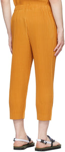 Homme PlissÃ© Issey Miyake Yellow Monthly Color April Trousers