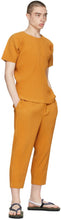 Homme PlissÃ© Issey Miyake Yellow Monthly Color April Trousers