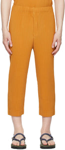 Homme PlissÃ© Issey Miyake Yellow Monthly Color April Trousers - Homme Plissé Issey Miyake Jaune Couleur mensuelle Pantalon d'avril - homme plissé issey miyake 노란색 월간 색깔 4 월 바지