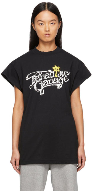 Honey Fucking Dijon Black 'Paradise Garage' T-Shirt - T-shirt de miel de dijon noir 'Paradise Garage' - 꿀 빌어 먹을 Dijon Black 'Paradise Garage'티셔츠