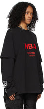 Hood by Air Black Short Over Long Sleeve T-Shirt