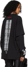 Hood by Air Black Short Over Long Sleeve T-Shirt