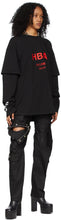 Hood by Air Black Short Over Long Sleeve T-Shirt