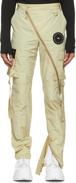 Hood by Air Khaki Veteran Taffeta Cargo Pants - Capot par air Kaki Vétéran Taffeta Pantalon de cargaison - 에어 카키 베테랑 Taffeta화물 바지에 의해 후드