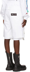 Hood by Air White Layered 'Veteran' Shorts